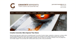 Desktop Screenshot of granicretemn.com